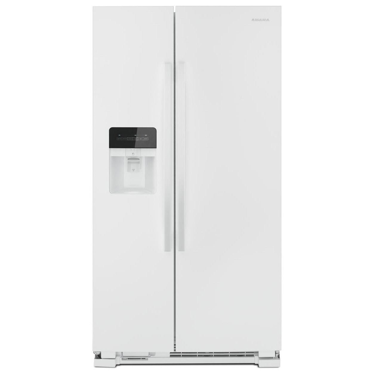 Amana ASI2575GRW 36" SidebySide Refrigerator with Dual Pad External Ice and Water Dispenser